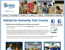 Tablet Screenshot of habitatyorkcounty.org